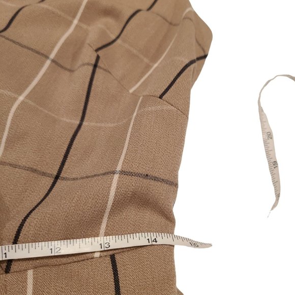 NWT Gal Meets Glam Collection Eva Plaid Midi Dress Size 6 - Picture 9 of 10